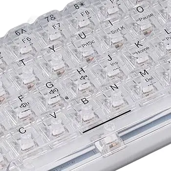 CLAVIER MECANIQUE GAMING MAGMA FIORA F61 CRYSTAL WHITE-SWITCH ARGB WIRELESS